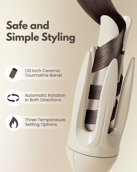 Automatic Curler in Beige